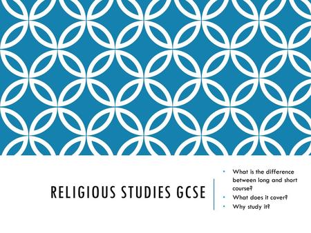 Religious Studies GCSE