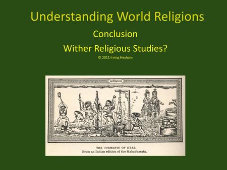 Understanding World Religions