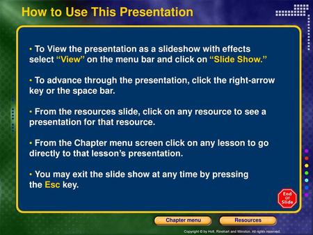 How to Use This Presentation