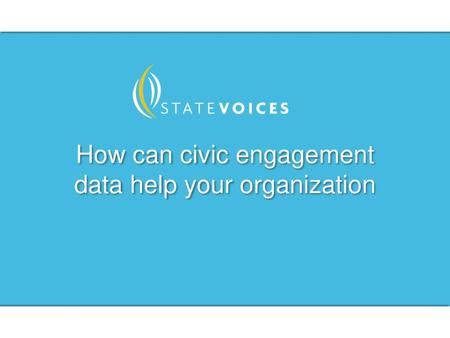 How can civic engagement data help your organization