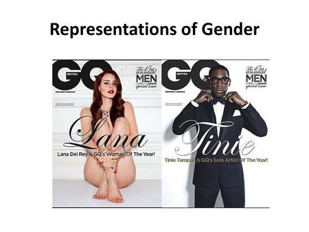 Representations of Gender