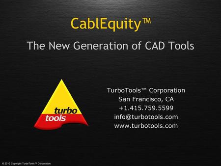 The New Generation of CAD Tools