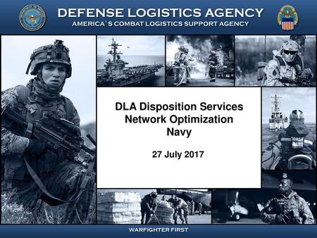 DLA Disposition Services Network Optimization Navy