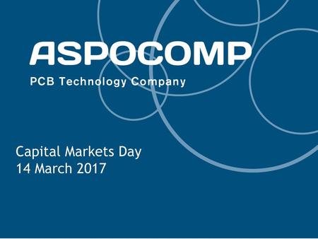 Capital Markets Day 14 March 2017.