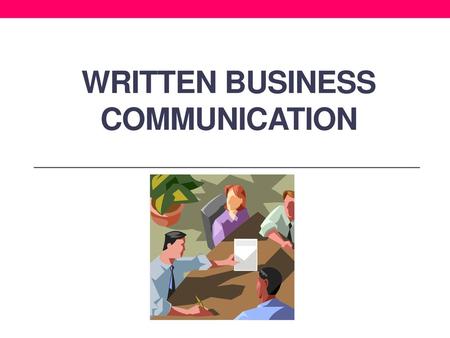 Written business communication