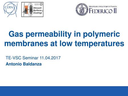 Gas permeability in polymeric membranes at low temperatures