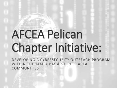 AFCEA Pelican Chapter Initiative: