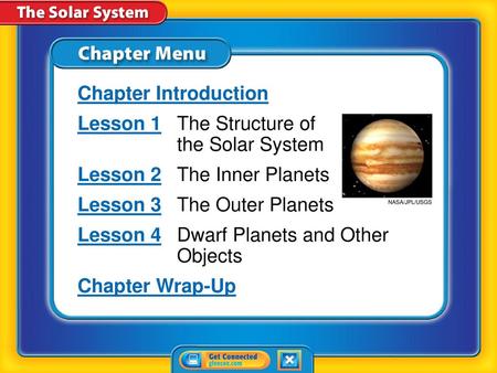 Lesson 1 The Structure of the Solar System Lesson 2 The Inner Planets