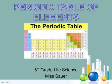 6th Grade Life Science Miss Sauer