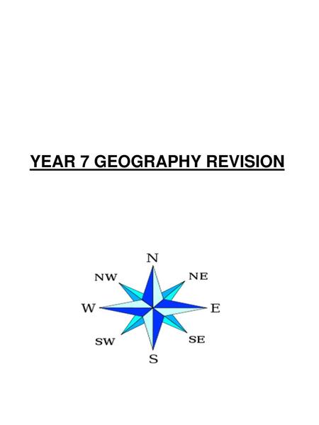 YEAR 7 GEOGRAPHY REVISION