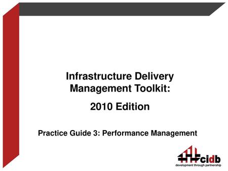 Infrastructure Delivery Management Toolkit: