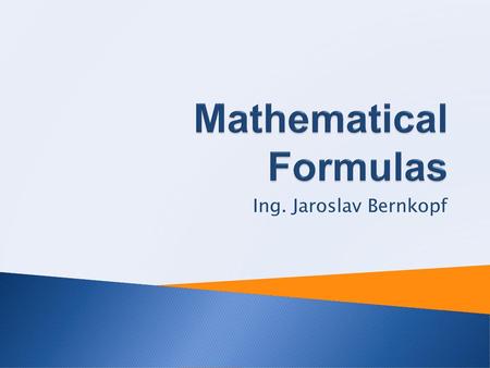 Mathematical Formulas