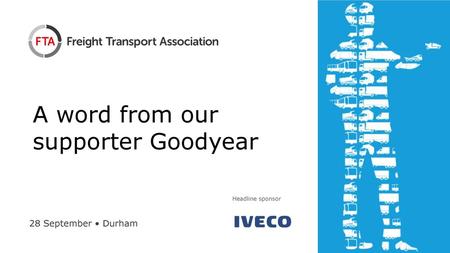 A word from our supporter Goodyear