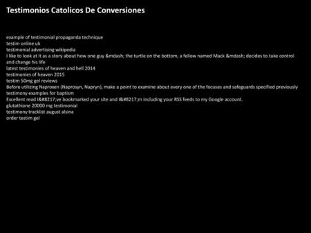 Testimonios Catolicos De Conversiones