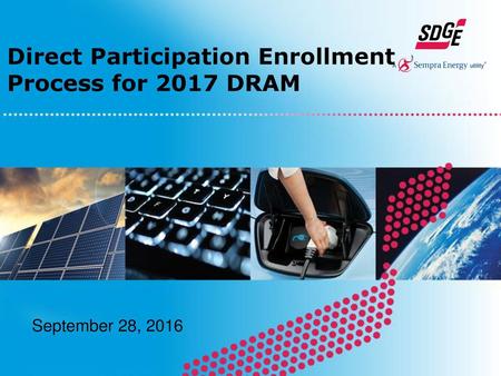 Direct Participation Enrollment Process for 2017 DRAM