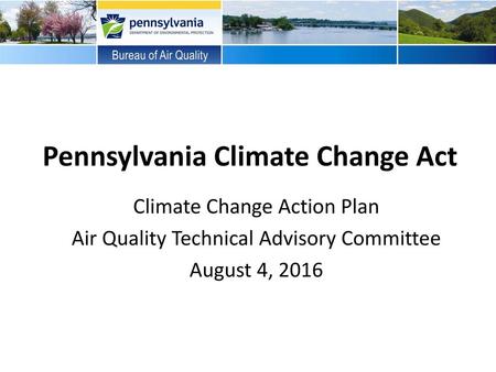 Pennsylvania Climate Change Act