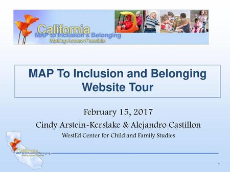 MAP To Inclusion and Belonging Website Tour