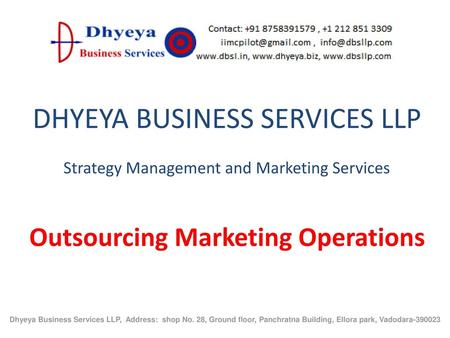 Outsourcing Marketing Operations