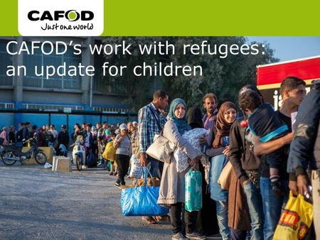 CAFOD’s work with refugees: an update for children