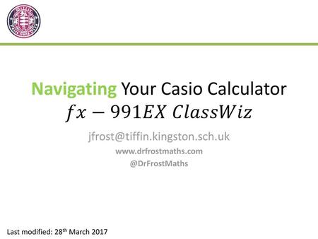 Navigating Your Casio Calculator 