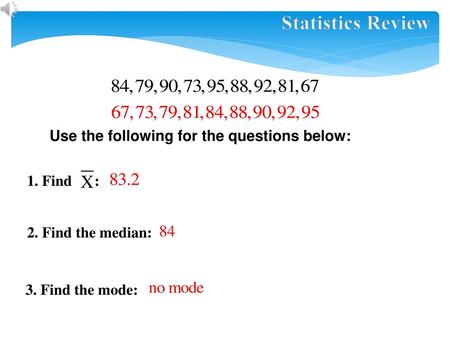 Statistics Review Most Missed