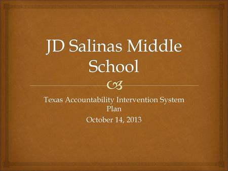 JD Salinas Middle School