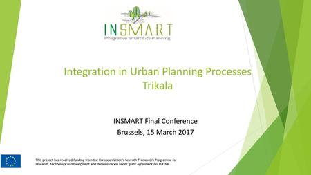 Integration in Urban Planning Processes Trikala