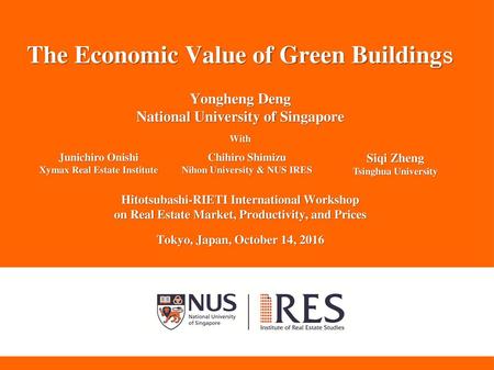 The Economic Value of Green Buildingｓ