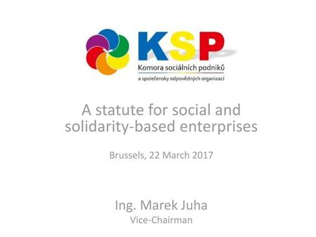 A statute for social and solidarity-based enterprises