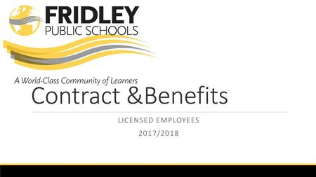 Contract &Benefits Licensed employees 2017/2018.