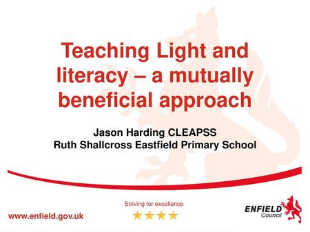 Teaching Light and literacy – a mutually beneficial approach