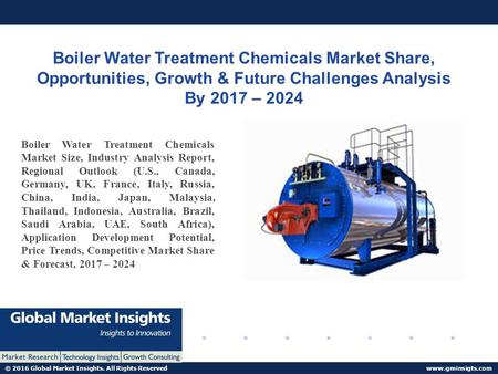 © 2016 Global Market Insights. All Rights Reserved  Boiler Water Treatment Chemicals Market Share, Opportunities, Growth & Future Challenges.