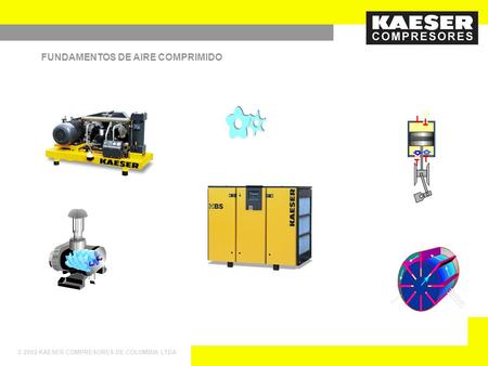 © 2002 KAESER COMPRESORES DE COLOMBIA LTDA FUNDAMENTOS DE AIRE COMPRIMIDO.