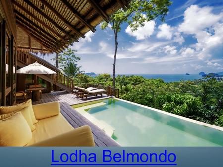 Lodha Belmondo Villas   http://www.belmondovillas.puneprojects.in