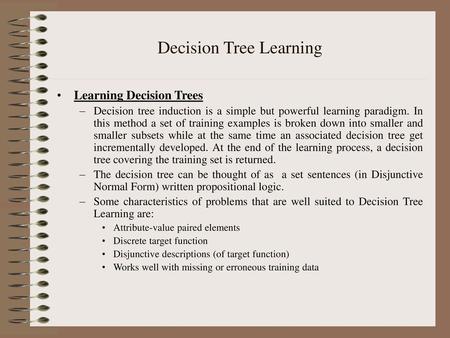 Decision Tree Learning