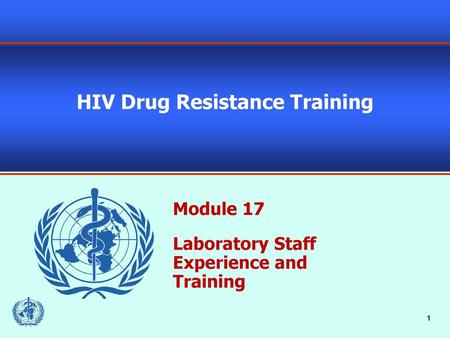 HIV Drug Resistance Training