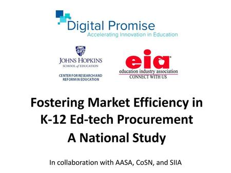 Fostering Market Efficiency in K-12 Ed-tech Procurement