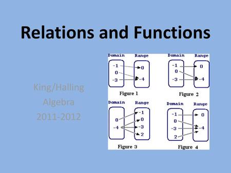 Relations and Functions