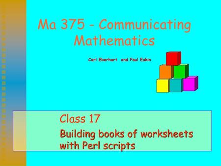 Ma Communicating Mathematics