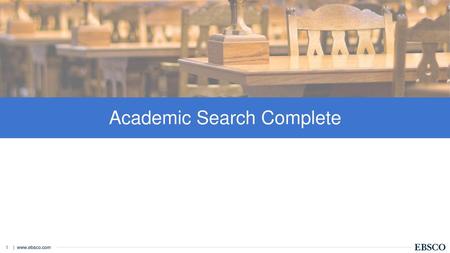 Academic Search Complete