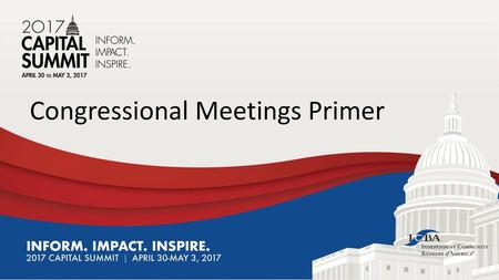 Congressional Meetings Primer