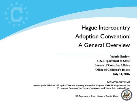 Hague Intercountry Adoption Convention: A General Overview