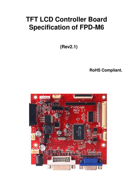 Specification of FPD-M6