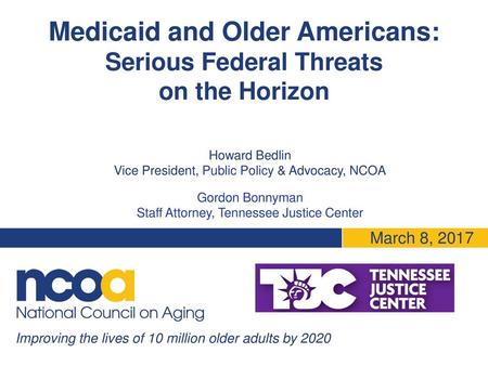 Medicaid and Older Americans: Serious Federal Threats on the Horizon