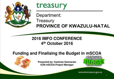 Funding and Finalising the Budget in mSCOA