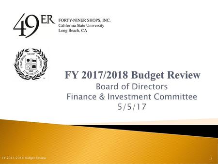 Board of Directors Finance & Investment Committee 5/5/17