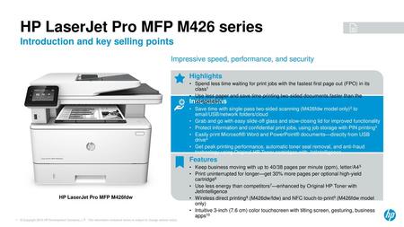 HP LaserJet Pro MFP M426 series