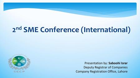 2nd SME Conference (International)