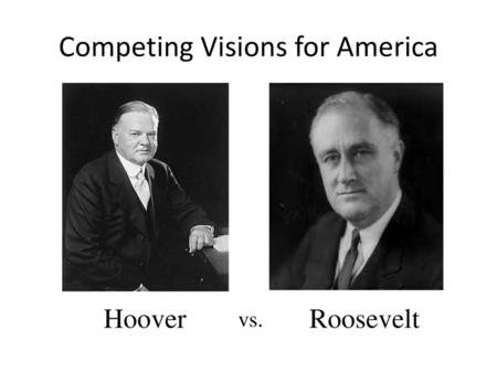 Competing Visions for America