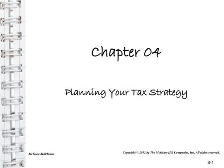 Planning Your Tax Strategy